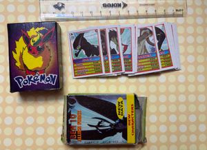 Old gen Ben ten and Pokemon trump card set