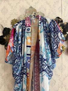 Bohemian Print Kimono Robe