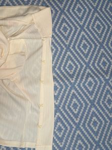 Retro Cream Button-Up Cardigan