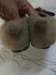 Cute Brown Bow Slippers