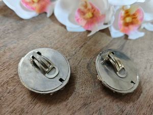 Unique Textured Vintage Statement Earrings