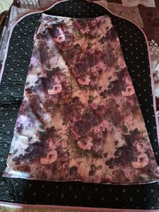 a line Floral Print Maxi Skirt