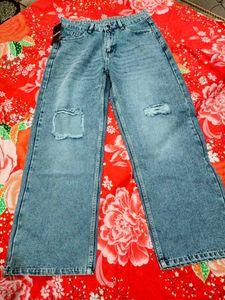 shein blue denim jeans new with tag