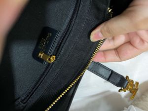 Saint Laurent Black YSL Hobo Bag