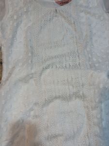Elegant White Chikankari Kurta Set