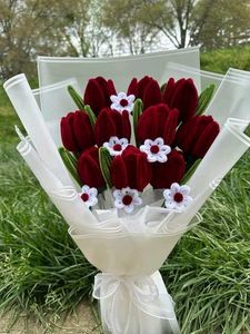 Handmade Velvet pipe cleaner Tulip Bouquet