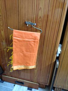 Vibrant Orange Saree