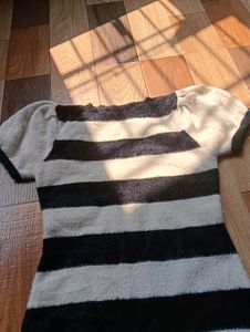 Chic Striped Short Sleeve Dress
