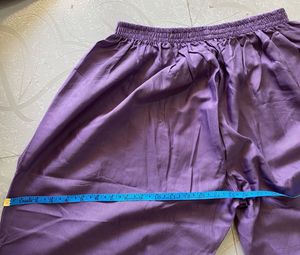 New 5xl Elegant Lavender Kurta Set with Dupatta