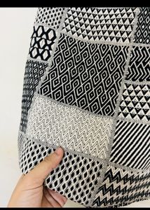 Black Patterned Skirt