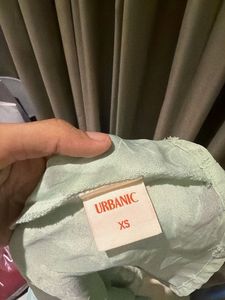 Light Green Textured Mini Dress