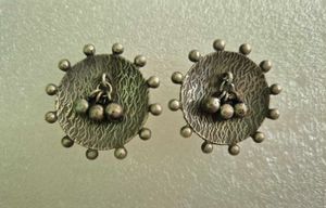 Vintage Oxidized Silver Earrings
