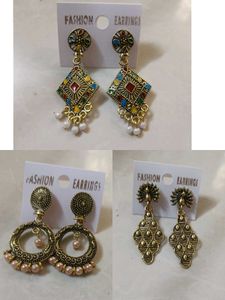 (Buy any 3) Antique Gold Earrings Set(All are new)