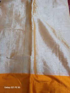 Orange Colour Tissue Saree