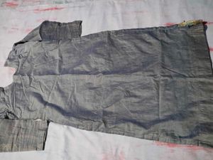 Designer Grey Kurta with Golden Embellishments
