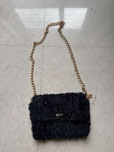 fur hand bag