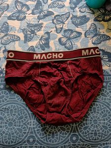 Macho Men's Briefs - Maroon