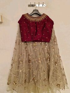 Elegant Maroon Lehenga Choli Set