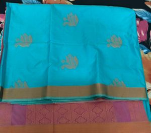 new Saree with Pink Blouse