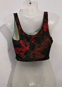 Dragon Print corset top