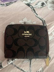 Coach Signature Monogram Coin Purse
