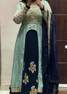 Beautiful patchwork Gown with Dupatta