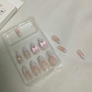 Cute Polka Dot False Nails