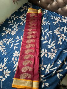 Brown Silk Paithani Saree with blouse