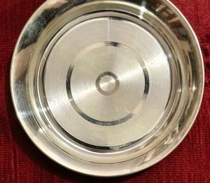 Decorative Silver Pooja Plate