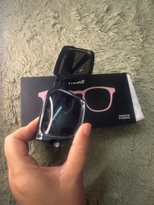 Vintage Unisex Stylish Black Square Sunglasses