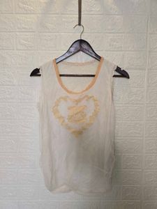 Chic Lace Trimmed Embroidered Tank Top