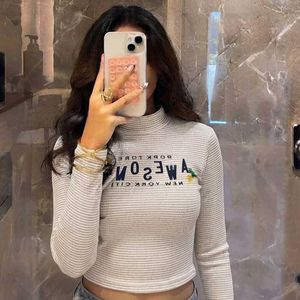 Cropped Long Sleeve White Top