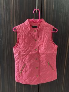 Benetton Quilted Pink Vest