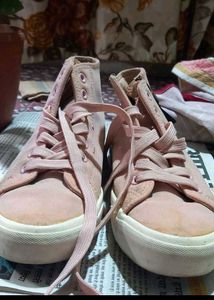 Stylish Pink High-Top Sneakers