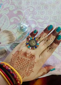 Boho Chic Colorful Flower Ring