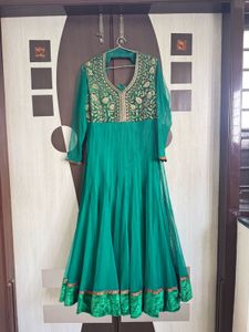 Beautiful Green Anarkali Gown