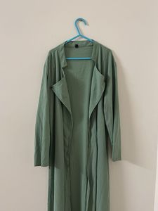 Green Duster Cardigan