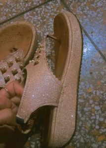 Sparkly Gold Heels