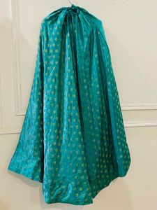 Elegant Navy Kurta Set with Teal Dupatta
