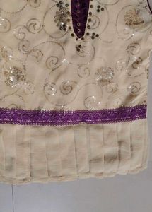 blouse with heavy embroidery and sequin