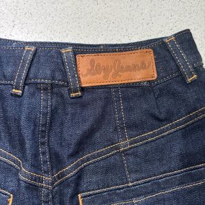 Dark Wash Denim Mini Skirt