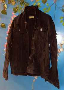 BLACK DENIM JACKET 1800₹(Unisex) (Bargainable)