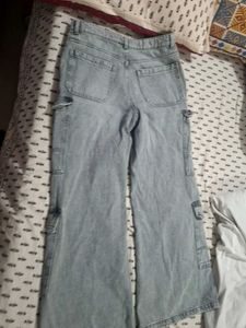 Light Wash Cargo Jeans