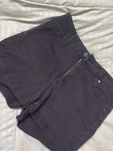 Gray Denim Shorts