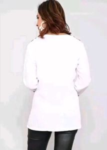 Embroidered White Tunic Top