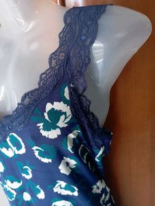 Floral Lace Trim Cami Top