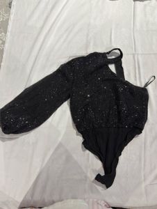 Sparkly Black Bodysuit