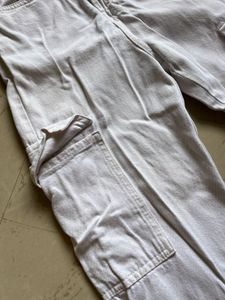 white  Cargo Jeans