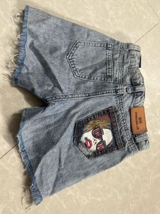 denim shorts