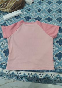 SAVANA fitted pink top